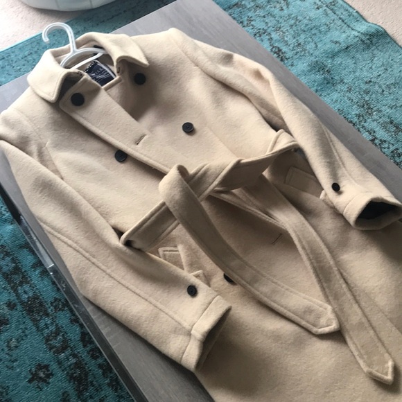 Jack Wills Atwater Wool Blend Trench - Picture 2 of 5